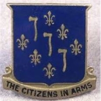 US Army Unit Crest: 333rd Regiment BCT (USAR) - MOTTO: THE CITIZEN IN ARMS
