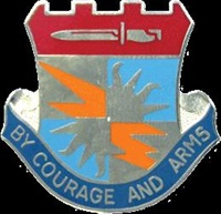 US Army Unit Crest: Special Troops Battalion 3rd Brigade - 25th Infantry Division - MOTTO: BY COURAGE AND ARMS