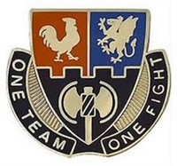 US Army Unit Crest: Special Troops Battalion 4th Brigade - 3rd Infantry Division - MOTTO: ONE TEAM ONE FIGHT