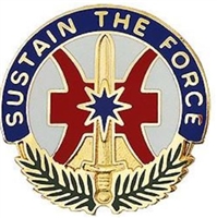 US Army Unit Crest: 8th Sustainment Command - MOTTO: SUSTAIN THE FORCE