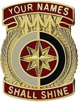 US Army Unit Crest: 321st Sustainment Brigade - MOTTO: YOUR NAMES SHALL SHINE