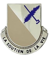 US Army Unit Crest: 94th Support Battalion - MOTTO: LA SOUTIEN DE LA VIE