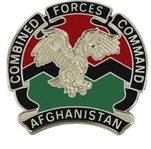 US Army Unit Crest: Combined Forces Command - Afghanistan - MOTTO: COMBINED FORCES COMMAND AFGHANISTAN