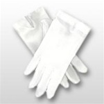 White Cotton Pull-On Gloves - No Snap
