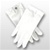 White Cotton Gloves with Snap-Closure