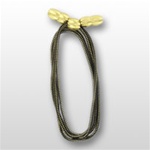 US Army Drill Instructor Accessory: Officer Cap Cord - Gold And Black with Gold Acorns