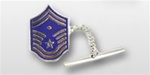 USAF Tie Tac: E-8 Senior Master Sergeant (SMSgt) with Diamond
