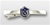USAF Tie Bar Enlisted Rank: E-7 Master Sergeant (MSgt) with Diamond - Mirror Finish