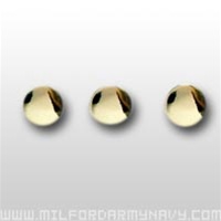 US Army Jewelry: Gold Plated Shirt Studs (Set of 3)