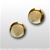US Army Jewelry: 22k Gold Plated Cuff Links (1 pair)