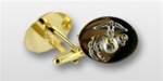 USMC Cuff Links: CO Cuff Links - Anodized - Pair - with Globe and Anchor Emblem