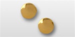 USCG Shirt Studs: (Set of 2) Plain Gold Plated