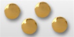 USCG Shirt Studs: (Set of 4) Plain Gold Plated