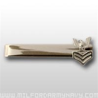 US Navy Enlisted Insignia Jewelry: E-6 Petty Officer First Class (PO1) - Tie Bar