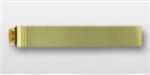 US Navy Plain Tie Bar: 24k Gold - No Emblem