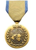 Full-Size Medal: United Nations Mission In Western Sahara - U N  Service