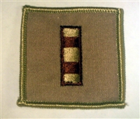 US Navy Officer Flight Suit Rank: W-2 Chief Warrant Officer Two (CWO-2) - Embroidered on Tan for Desert Flight Suit