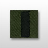 US Navy Officer Cap Device:  O-2 Lieutenant, Junior Grade (LTJG) - Subdued - Embroidered