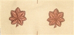 USAF Officer Collar Insignia Embroidered Desert:  O-4 Major (Maj)