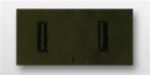 US Army Rank Subdued Fatigue Collar Insignia:  O-2 First Lieutenant (1LT) - OBSOLETE!  ONLY AVAILABLE WHILE SUPPLIES LAST!