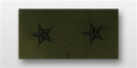 US Army Rank Subdued Fatigue Collar Insignia:  O-7 Brigadier General (BG) - OBSOLETE!  ONLY AVAILABLE WHILE SUPPLIES LAST!