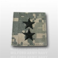 US Army ACU Rank with Hook Closure:  O-8 Major General (MG)