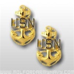 US Navy CPO Coat Device: E-7 Chief Petty Officer - Clutch Back