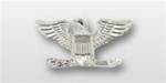 USAF Officer Miniature Collar Insignia Size:  O-6 Colonel (Col) (Nickel Plated) - For Shirt - Medical Only