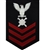 Navy E6 Rating Badge: Explosive Ordnance - blue