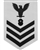 Navy E6 Rating Badge: Navy Diver - white