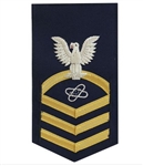 USCG Chief Petty Officer Rating Badge with Specialty:  E-7  Electronics Technician (ET)