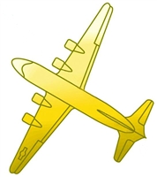 Attachment: Berlin Airlift 3/8" - Gold - For Ribbon or Full Size Medal