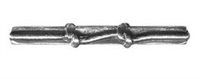 Attachment:  Silver - 2 Knots - For Full Size Medal or Ribbon - Good Conduct - Army