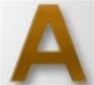 Attachment:       Bronze Letter "A" - Large - For Ribbon or Full Size Medal