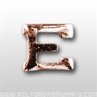 Attachment:      Bronze Letter "E"  (Large) - For Ribbon or Full Size Medal