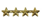 Attachment: Gold Star 5/16" - 4 On A Bar - For Ribbon or Full Size Medal
