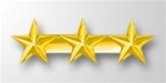 Attachment:  Gold Star 3/16" - 3 On A Bar - For Ribbon or Full Size Medal