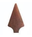Attachment: Arrowhead -   Bronze 1/8" - For Mini Medal