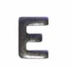 Attachment:      Silver Letter "E" - For Mini Medal