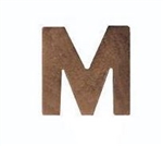 Attachment:     Bronze Letter "M" - For Mini Medal