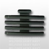 Ribbon Mount: 13 Ribbons - Metal - 1/8" Space - Black Finish - Rows of 3 - for Army