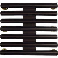 Ribbon Mount: 21 Ribbons - Metal - 1/8" Space - Black Finish - Rows of 3 - for Army