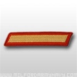 USMC Male Service Stripes - Gold Embroidered on Red: Set Of 1