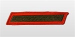 USMC Male Service Stripes - Green Embroidered on Red: Set Of 1