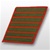 USMC Female Service Stripes - New Issue - Green Embroidered on Red: Set Of 7