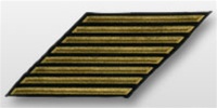US Navy Enlisted Hashmarks Gold Embroidered: Set of 8
