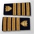 USCG Female Enhanced Shoulder Marks:  O-6 Captain (CAPT)