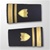 USCG Male Enhanced Shoulder Marks:  O-2 Lieutenant, Junior Grade (LTJG)