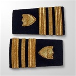 USCG Male Enhanced Shoulder Marks:  O-4 Lieutenant Commander (LCDR)