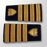 USCG Male Enhanced Shoulder Marks:  O-6 Captain (CAPT)